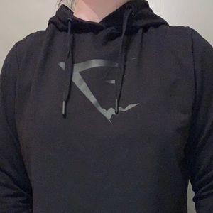 Black Cropped GymShark Hoodie